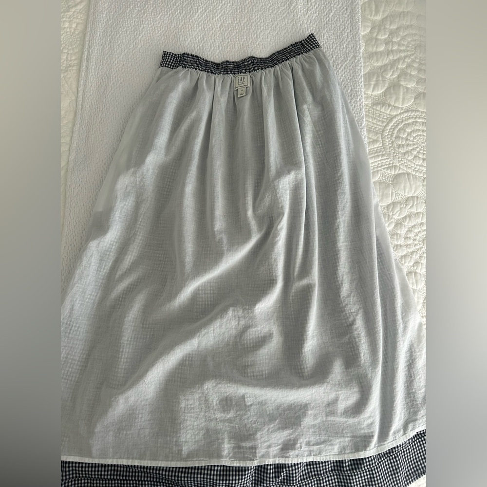 GAP Black and White Check Maxi Skirt - Picture 13 of 16